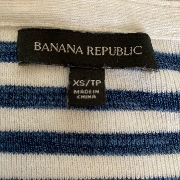 Banana Republic Blue and White Striped Sweater - Picture 4 of 6